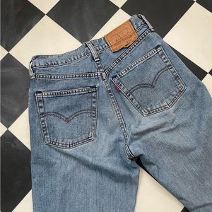 Levi’s 511 high waisted straight leg jeans